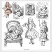 Sticker Alice vintage (Feuille)