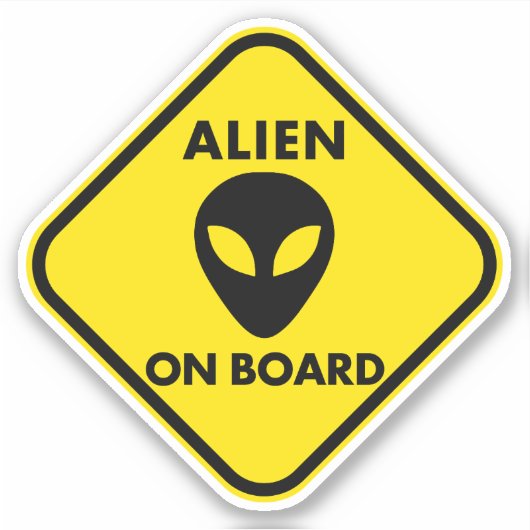 STICKER ALIEN À BORD DES BÂTIMENTS (Devant)