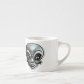 Sticker Alien Art Espresso Mug (Droite)