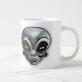 Sticker Alien Art Jumbo Mug (Droite)
