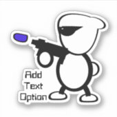 Sticker Alien avec laser (Devant)