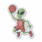 Sticker Alien de basket (Devant)