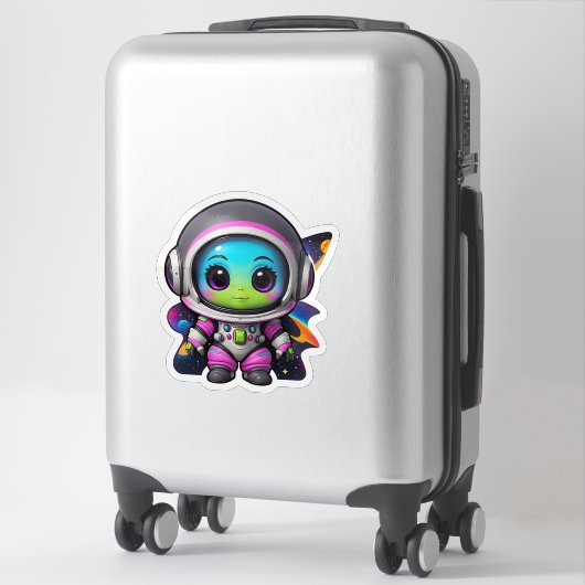Sticker Alien de bébé (Sur valise)