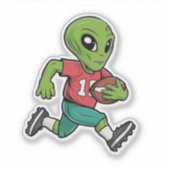 Sticker Alien de football (Devant)