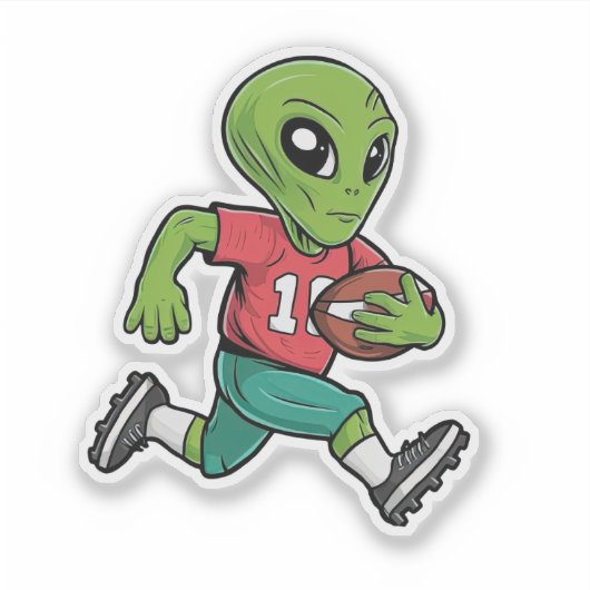 Sticker Alien de football (Devant)