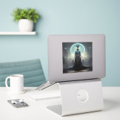 Sticker Alien Fae 3 Imaginaire Sci-Fi (Ordinateur portable sur le bureau)
