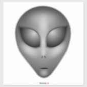 Sticker Alien gris (Feuille)
