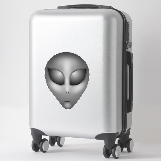 Sticker Alien gris (Sur valise)