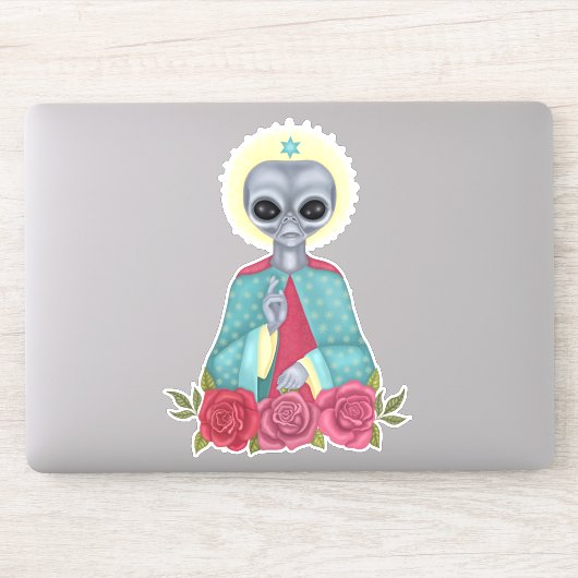 Sticker Alien gris (Ordinateur)