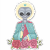 Sticker Alien gris (Devant)