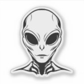 Sticker Alien Head (Devant)