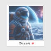 Sticker Alien Landscape Exploration at Dawn (Feuille)