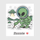 Sticker Alien Melancholy (Feuille)