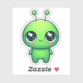 Sticker Alien mignon (Feuille)