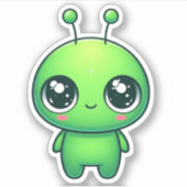 Sticker Alien mignon (Devant)