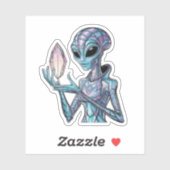 Sticker Alien Mystique (Feuille)