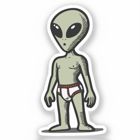 Sticker Alien Pants (Recto)