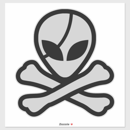 Sticker Alien Pirate (Feuille)