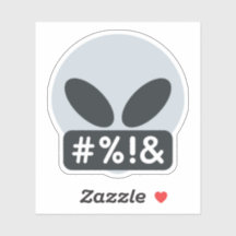 Sticker Alien Salty Space