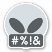 Sticker Alien Salty Space (Devant)