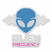 Sticker Alien Signal Cosmic Frequency (Devant)