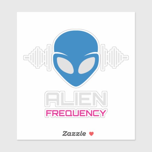 Sticker Alien Signal Cosmic Frequency (Feuille)