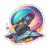 Sticker Alien spatial (Devant)