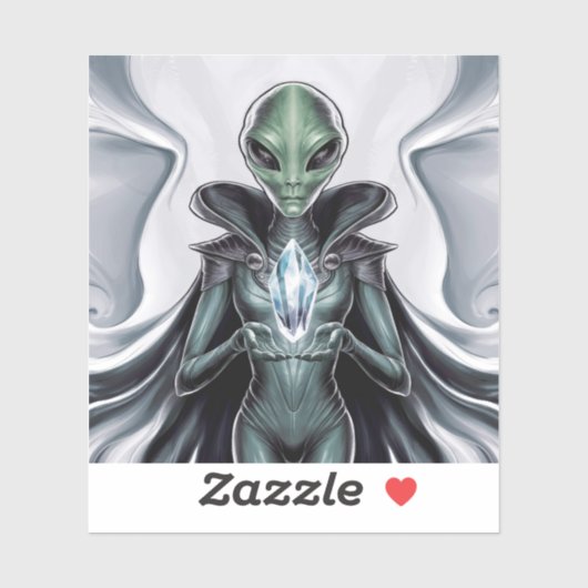 Sticker Alien spirituel (Feuille)