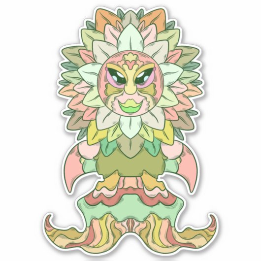 Sticker Alien Tournesol (Devant)