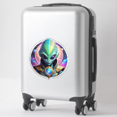 Sticker Alien vert (Sur valise)