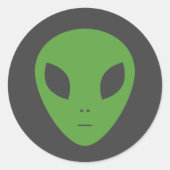 Sticker Alien vert (Devant)