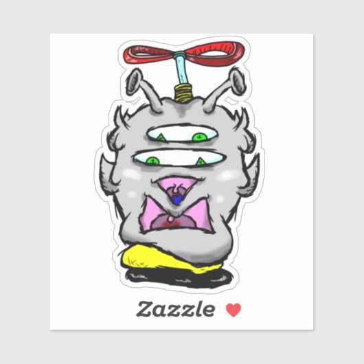 Sticker Alien Zippy Trippy Dazs (Feuille)