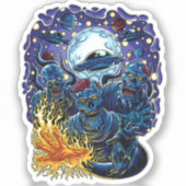 Sticker Alien Zombie Invasion (Recto)