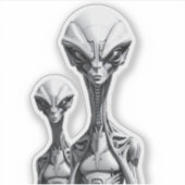 Sticker Aliens Robots  (Devant)