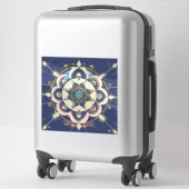 Sticker Alignement Étoile Dorée – Un Univers de Géométrie  (Sur valise)