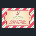 Sticker alimentaire de rennes magiques - Rectangle<br><div class="desc">Un article parfait pour rendre Noël un peu plus spécial!</div>