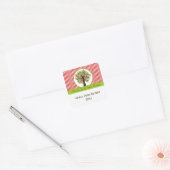 Sticker alimentaire Feuille Red Apple Green (Enveloppe)