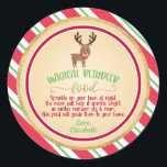 Sticker alimentaire Magic Reindeer - Round<br><div class="desc">Un article parfait pour rendre Noël un peu plus spécial!</div>