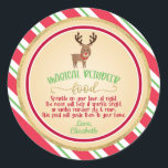 Sticker alimentaire Magic Reindeer - Round<br><div class="desc">Un article parfait pour rendre Noël un peu plus spécial!</div>