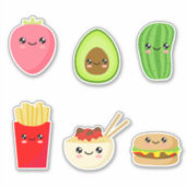 Sticker Alimentation Kawaii 01 (Devant)
