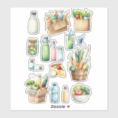 Sticker Alimentation saine (Feuille)