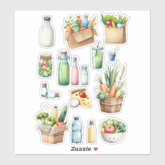 Sticker Alimentation saine (Feuille)