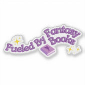 Sticker Alimenté par des livres de fantasy (Devant)