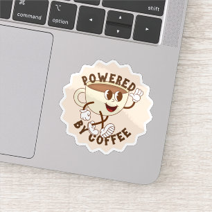 Sticker Alimenté par le Café