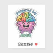 Sticker Alimenté par le TDAH | Faire face à la sensibilisa (Feuille)