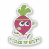Sticker Alimenté Par Les betteraves (Devant)