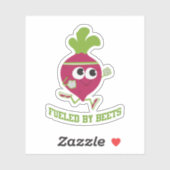 Sticker Alimenté Par Les betteraves (Feuille)