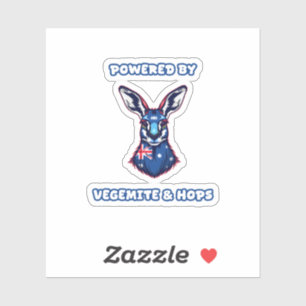 Sticker Alimenté par Vegemite & Hops Australian Fuel