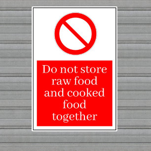 Sticker Aliments crus / Aliments cuits