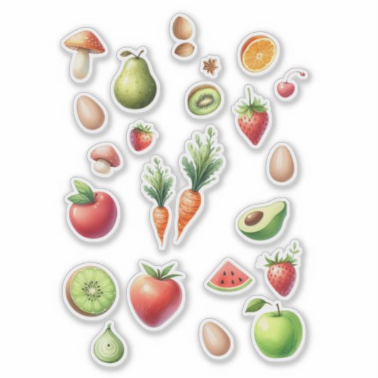 Sticker Aliments sains (Devant)